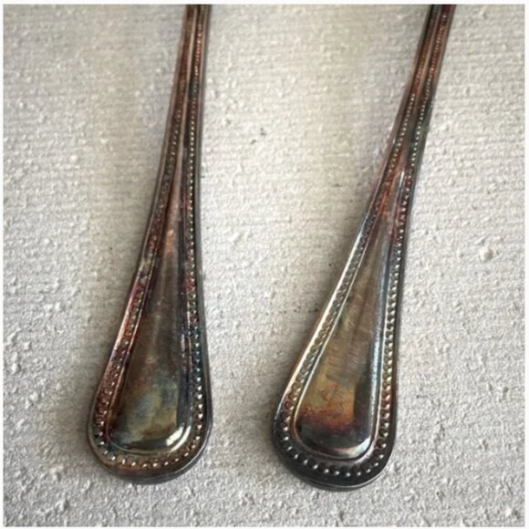 Vintage Godinger Set of 2 Silver Plated Cheese Servers Knives Japan - Picture 2 of 4